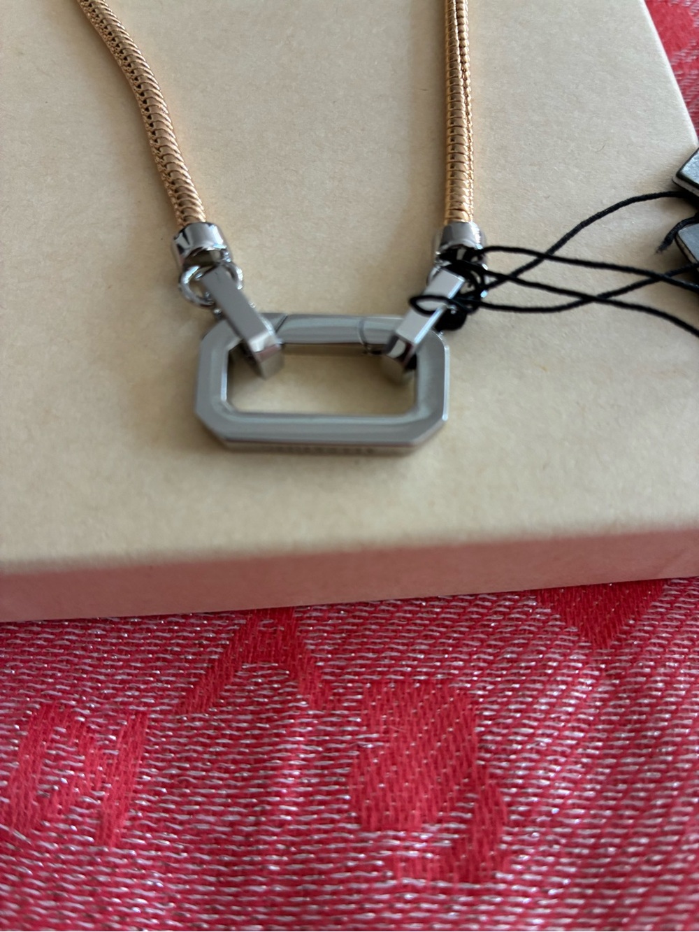 AllSaints Gold and Silver Two-Tone Chain Necklace - Picture 7 of 8